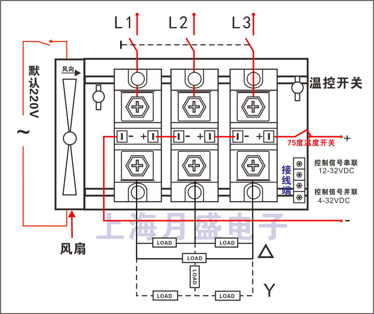 大功率三相固态继电器